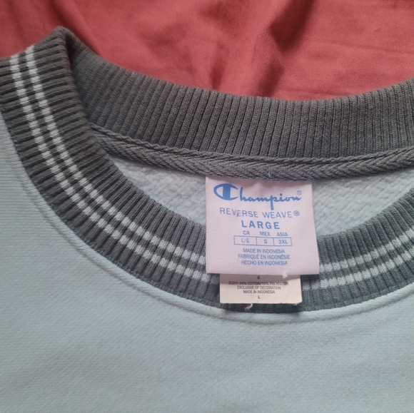 Vintage Champion Crewneck Sweatshirt. Mens size xl Blue - Picture 3 of 4